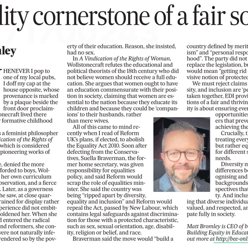 It’s not EDI that’s pernicious, it’s the culture&nbsp;war-mongering